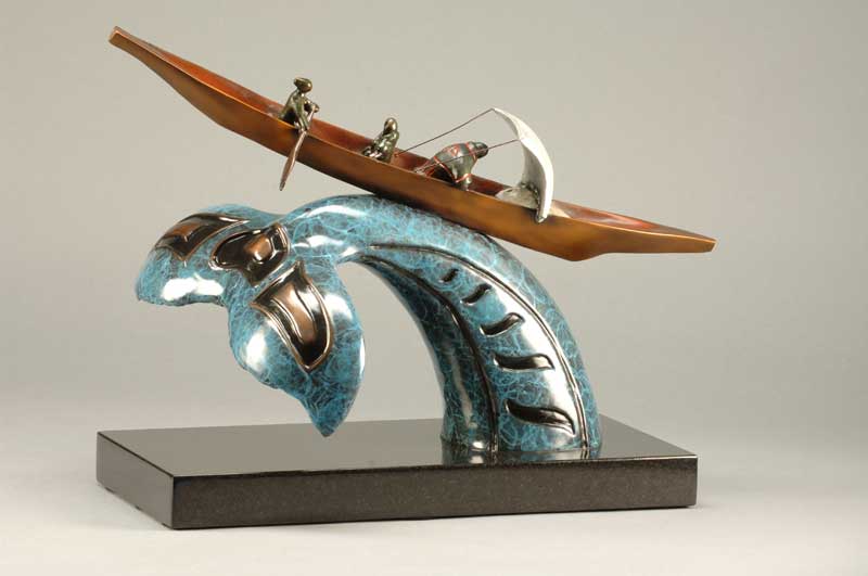 Bronze Sculpture Artist Roy Peratrovich Whale Rider